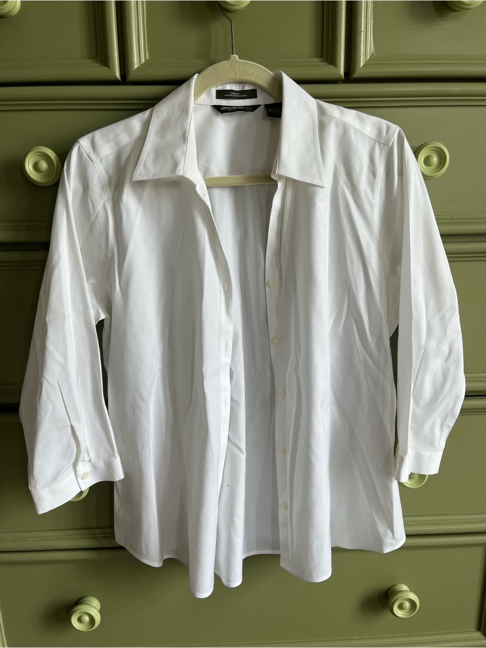Eddie Bauer White Dress Shirt - Classic Button-Up